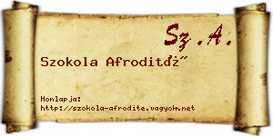 Szokola Afrodité névjegykártya
